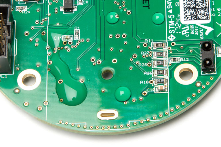 PCB with Novec coating